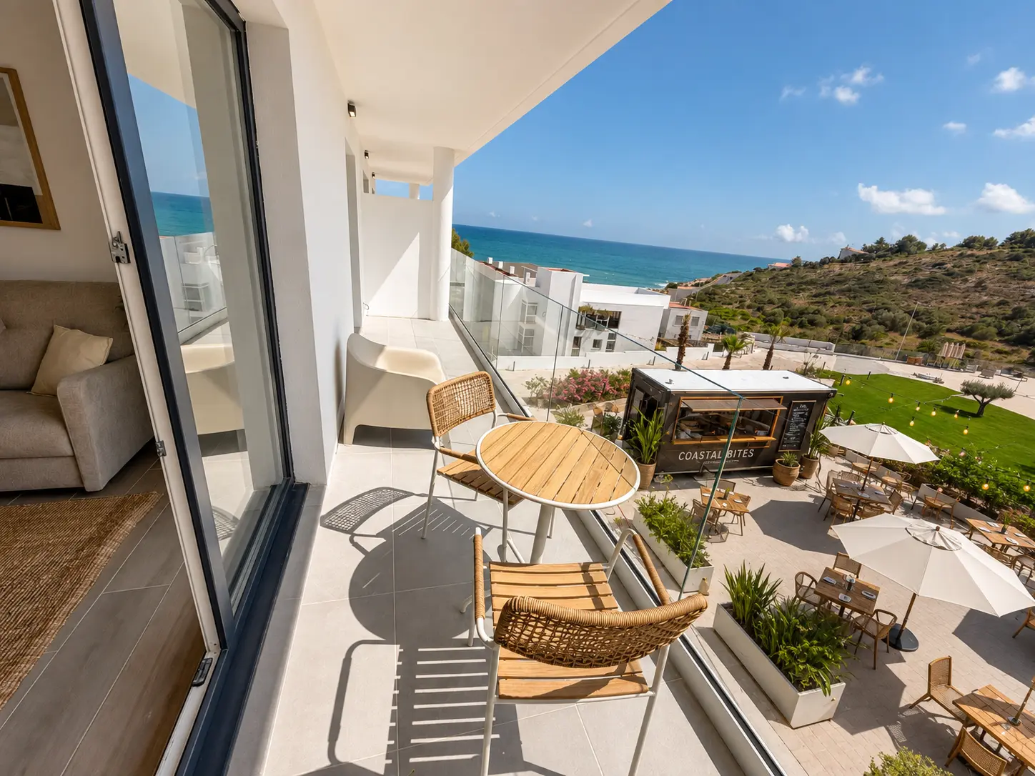 Terraza de la Suite Vista Mar